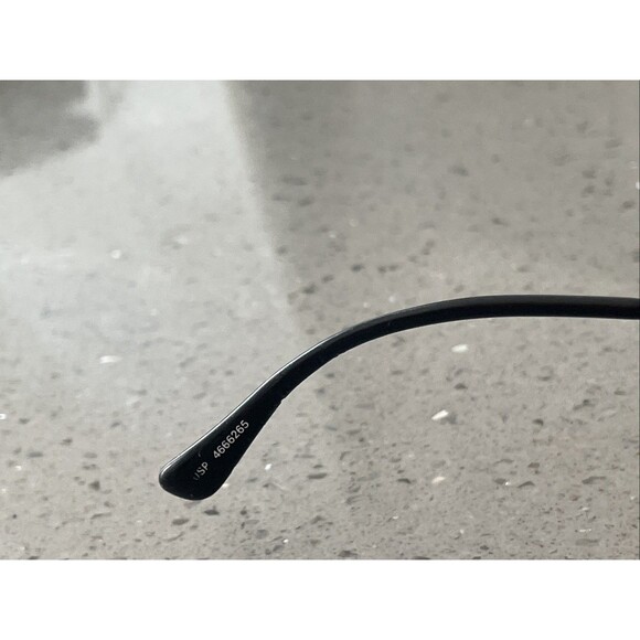 Marchon Japan MOD-CFG-18 COL.10 57-13-135 Black Aviator Eyeglasses Frames ONLY - Picture 6 of 11